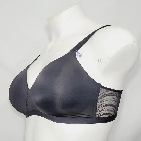 XL X-LARGE Hanes G521 HB21 Oh So Light Comfort Wireless Wire Free Bra Black NWT - Picture 2 of 4